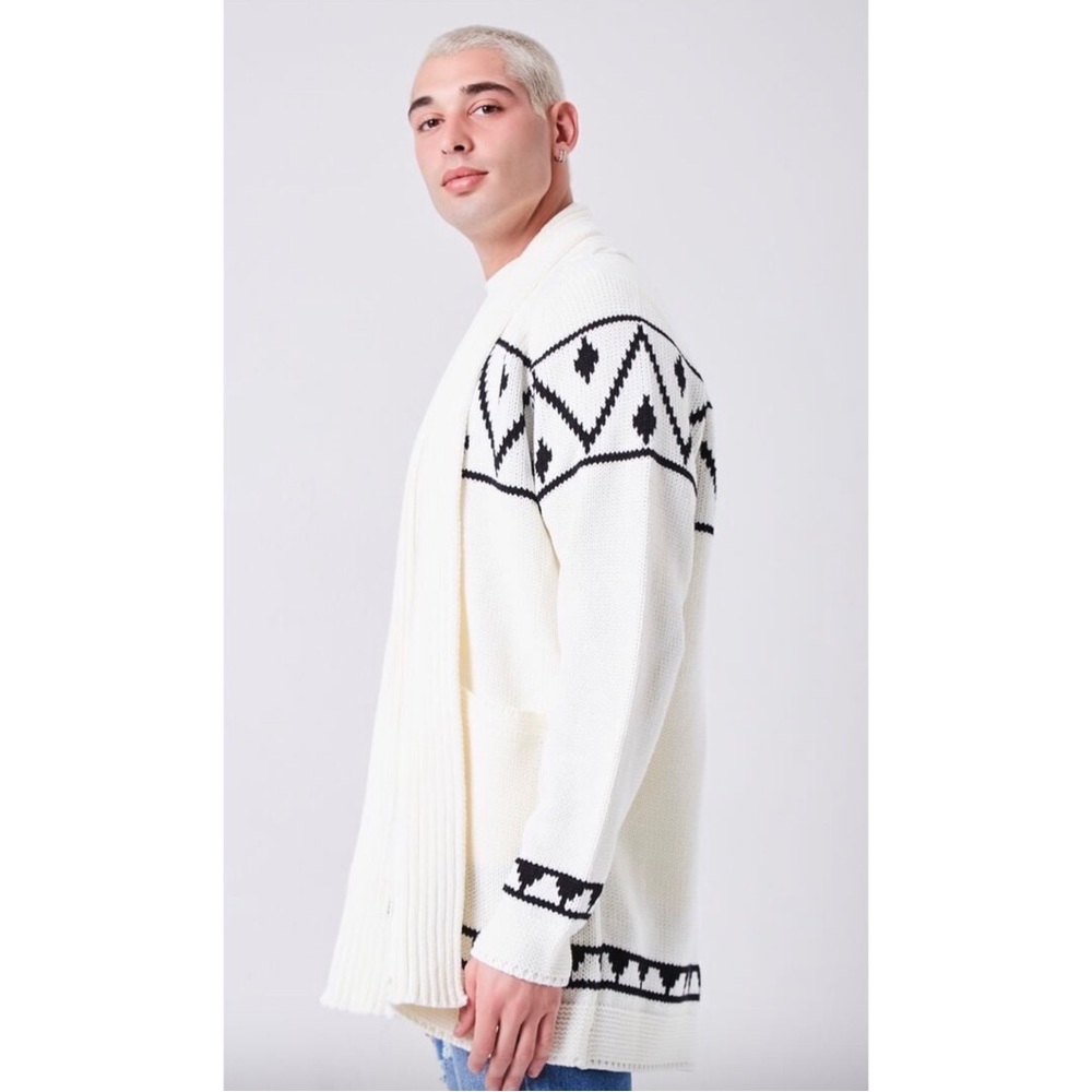 Forever21 men’s open front cardigan sweater